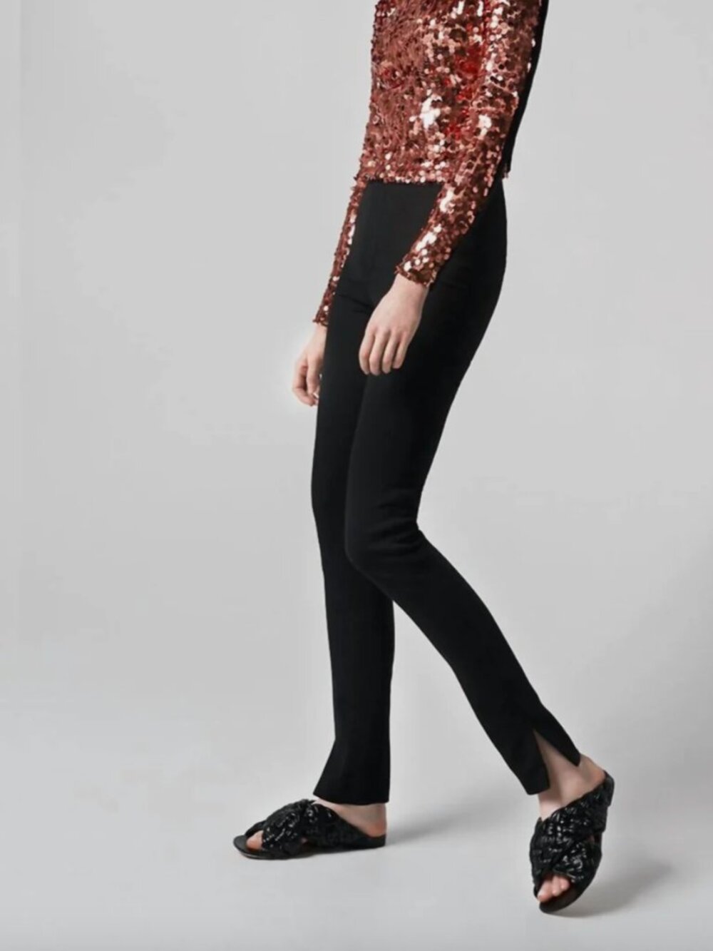 NWT SMYTHE high waisted side slit pant